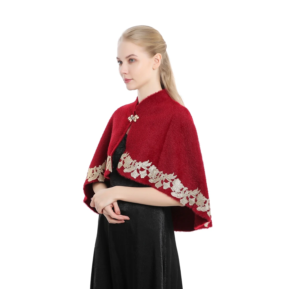 Высококачественная шаль из искусственного меха модная Женская осенне-зимняя