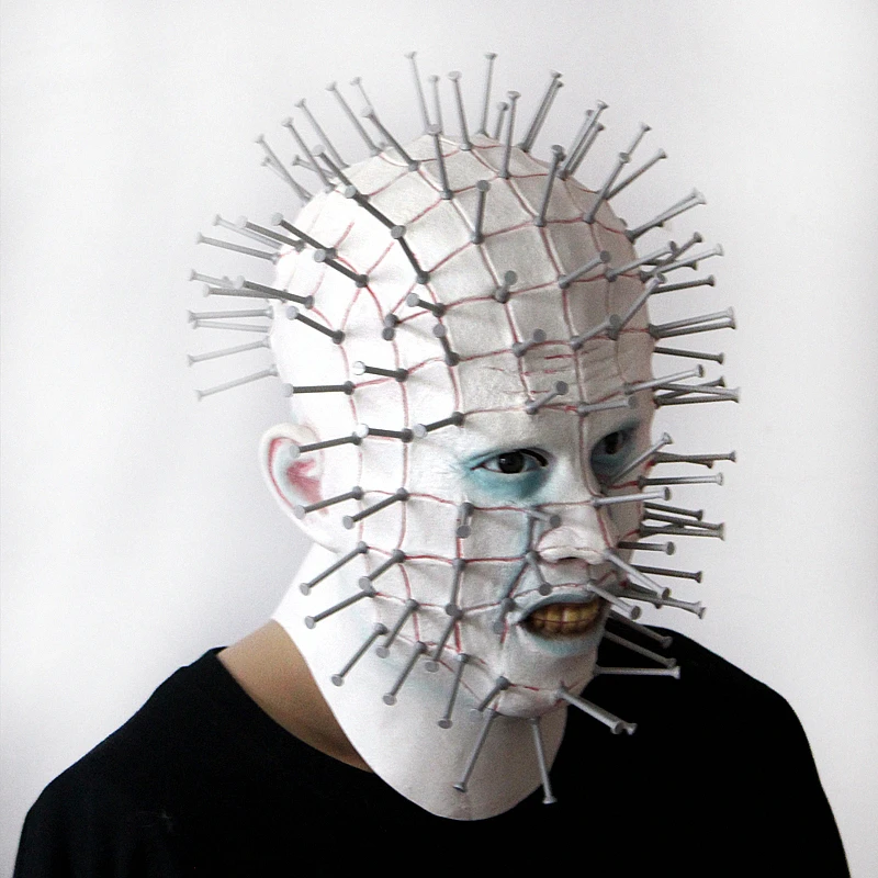 Маска Из Латекса Hellraiser Pinhead MEZCO Three Zero страшная маска на Хэллоуин костюм для