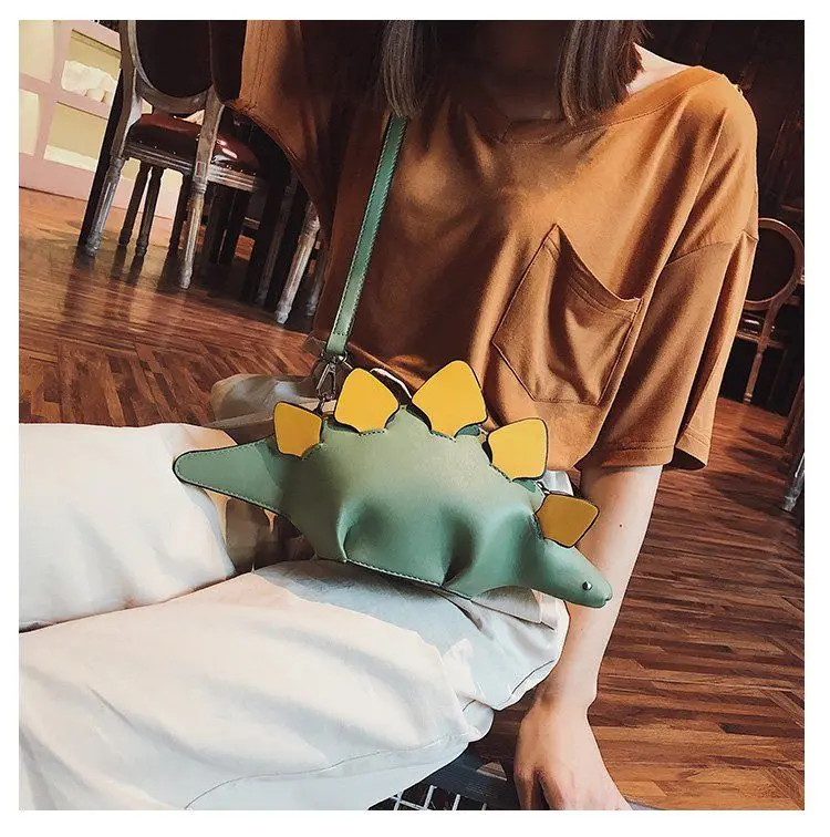 

Women's Bag Woman Bag Cute Dinosaur Shape Leather Shoulder Bags Woman's Shopping Purse 2020 Women's Shoulder Bag