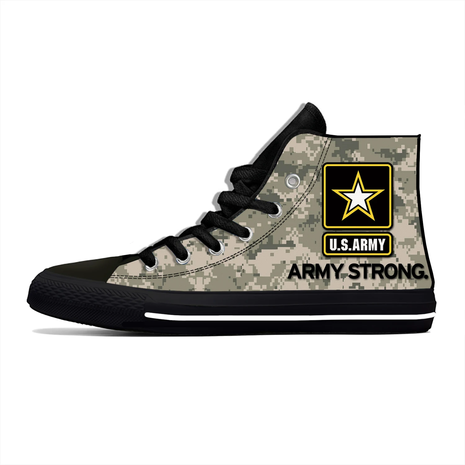 Кроссовки мужские/женские с эмблемой армии США прочные камуфляжные легкие кеды