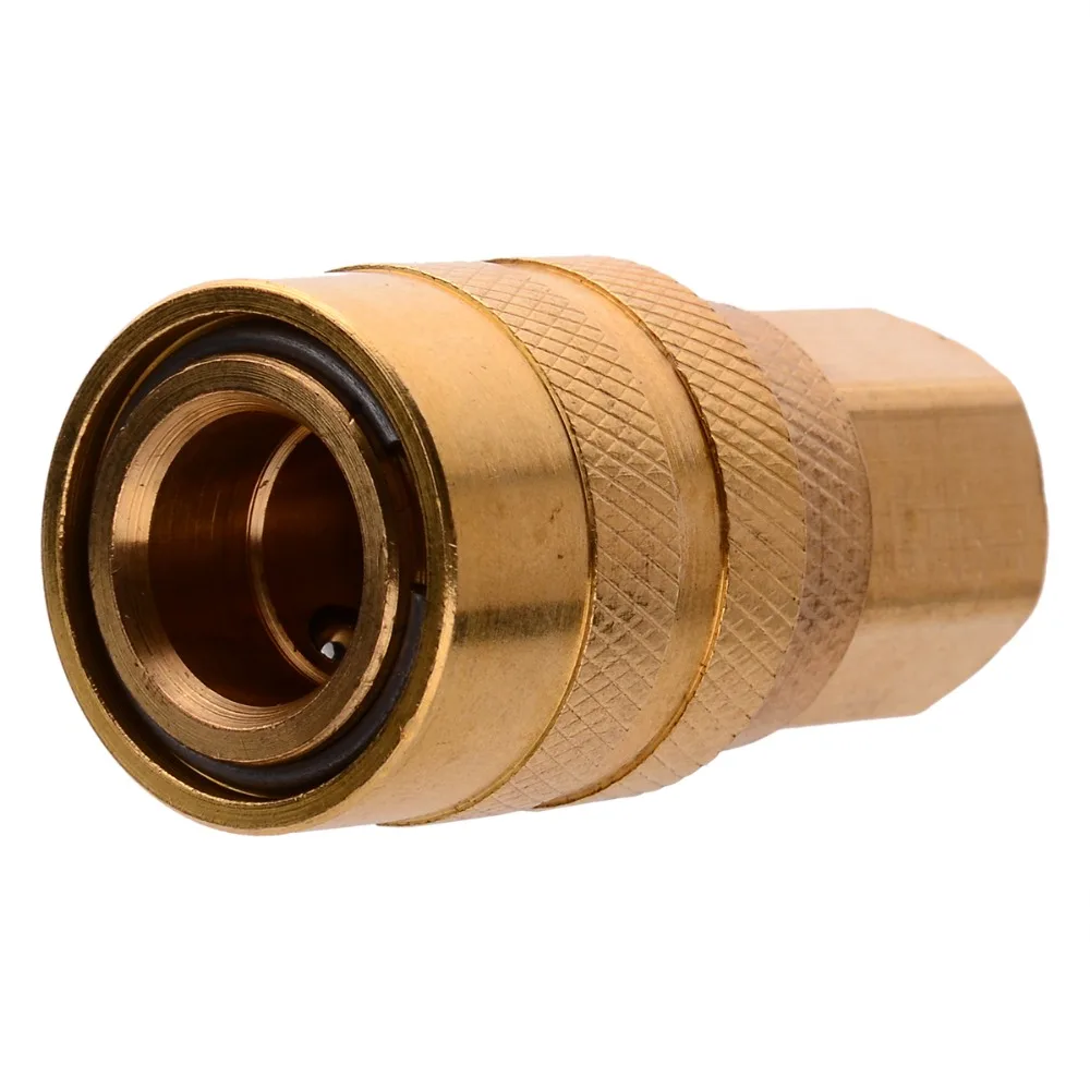 5pcs 1/4 Inch Solid Brass Quick Coupler Set Air Hose Connector Fittings NPT Plug Female Male Plugs Pneumatic Parts | Обустройство