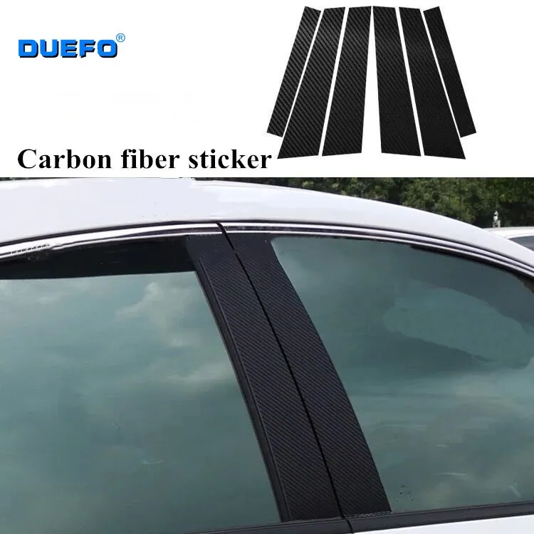 

Carbon Fiber Auto Window B-pillars Decorative Sticker Cover For BMW E46 E90 E60 F30 F10 F20 F35 G30 F15 X1 F48 Car Accessories