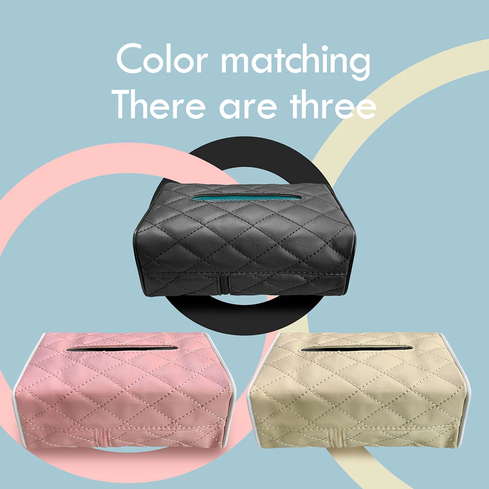 Автомобильная коробка для салфеток кожаный держатель туалетной бумаги заднее