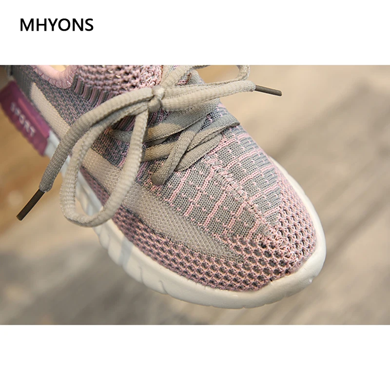 Детские сетчатые дышащие детские кроссовки MHYONS повседневная спортивная обувь