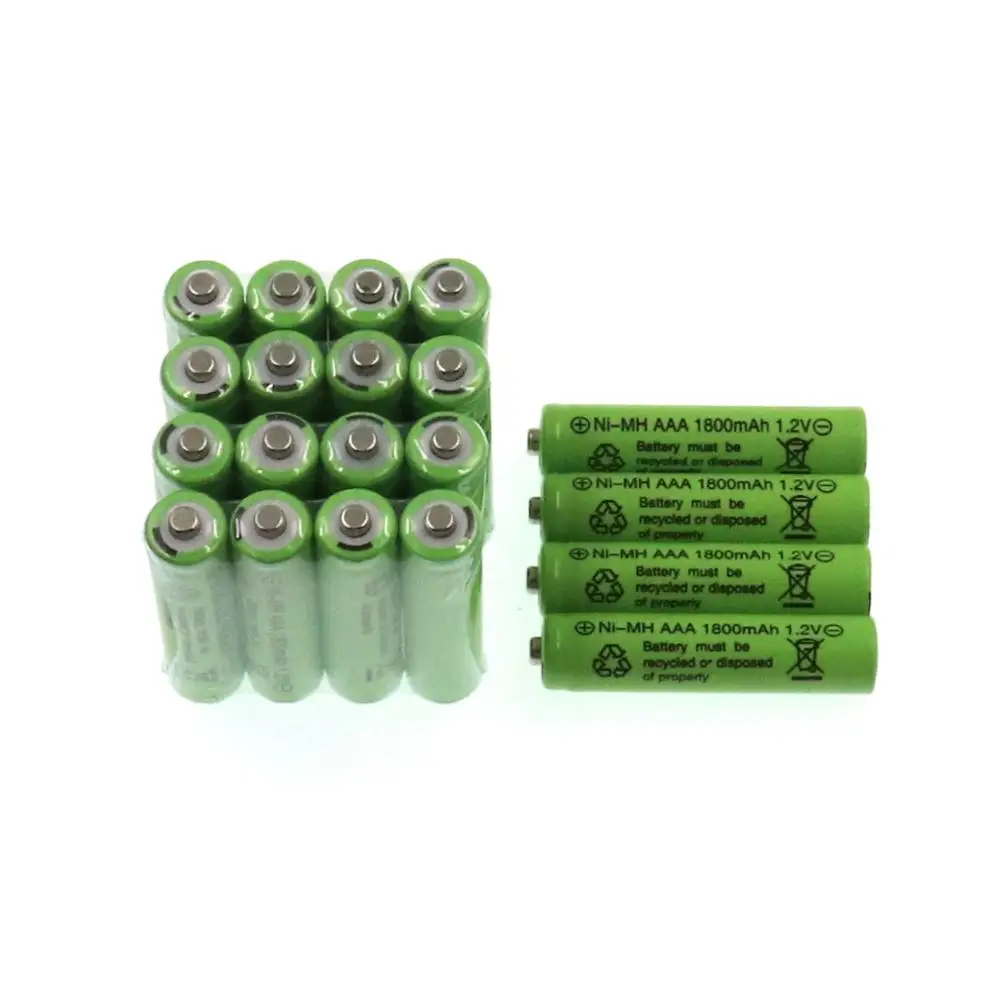 

1.2 V Aaa Batterij 1800Mah Oplaadbare Batterij Ni-Mh 1.2 V Aaa Batterij Voor Klokken Muizen computers Speelgoed Dus Op