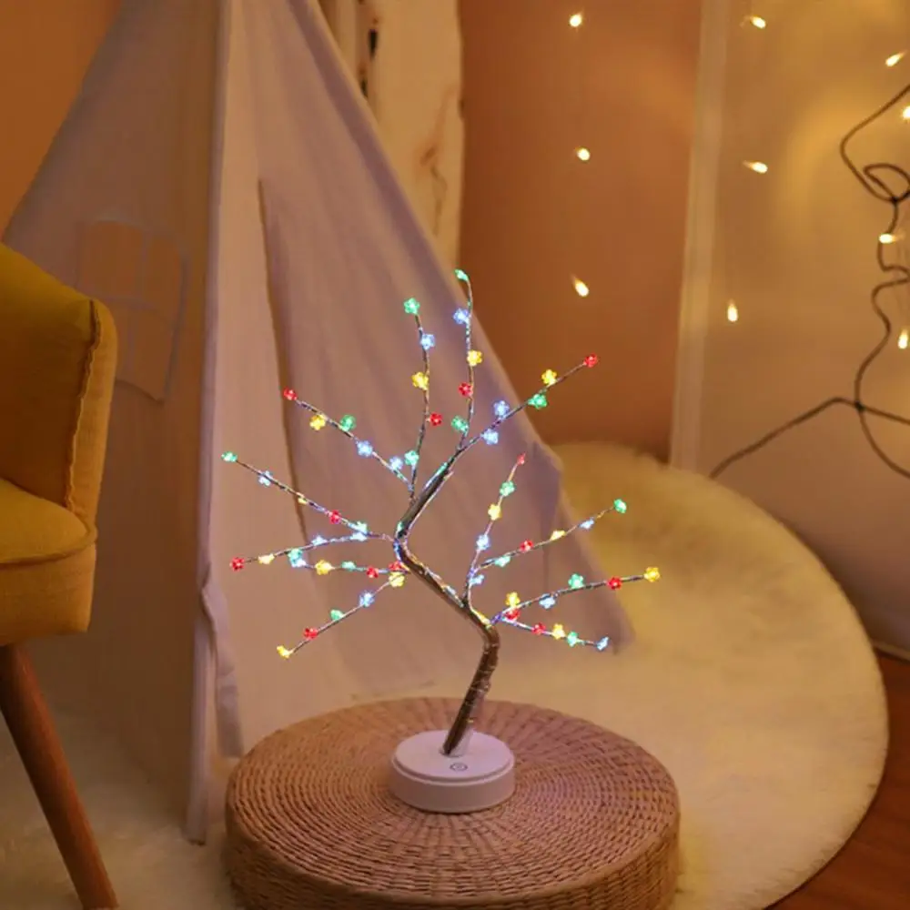 

Christmas Tree Lights Indoor LED Light Lamp Desktop Decorative Lights Wedding Birthday Party Decorations For Home Bedroom