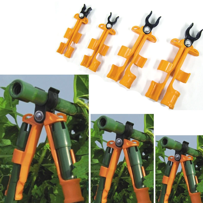 30PCS Plant Support Clips Plastic Gardening Fittings Climbing Bracket Connectors Greenhouse Vegetables Garden Supplies