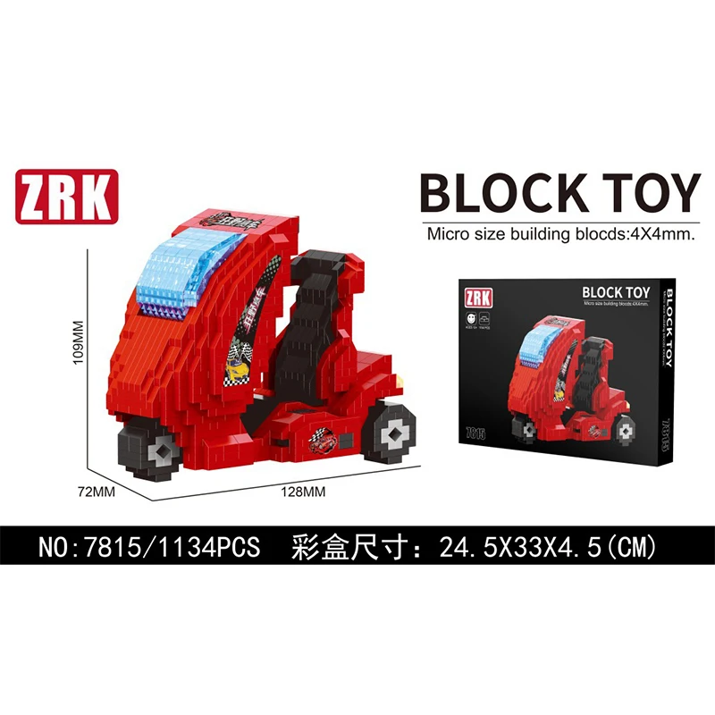 Бесплатная доставка ZRK 7815 7816 7817 DIY Мини Строительные блоки 2019 новый продукт игра