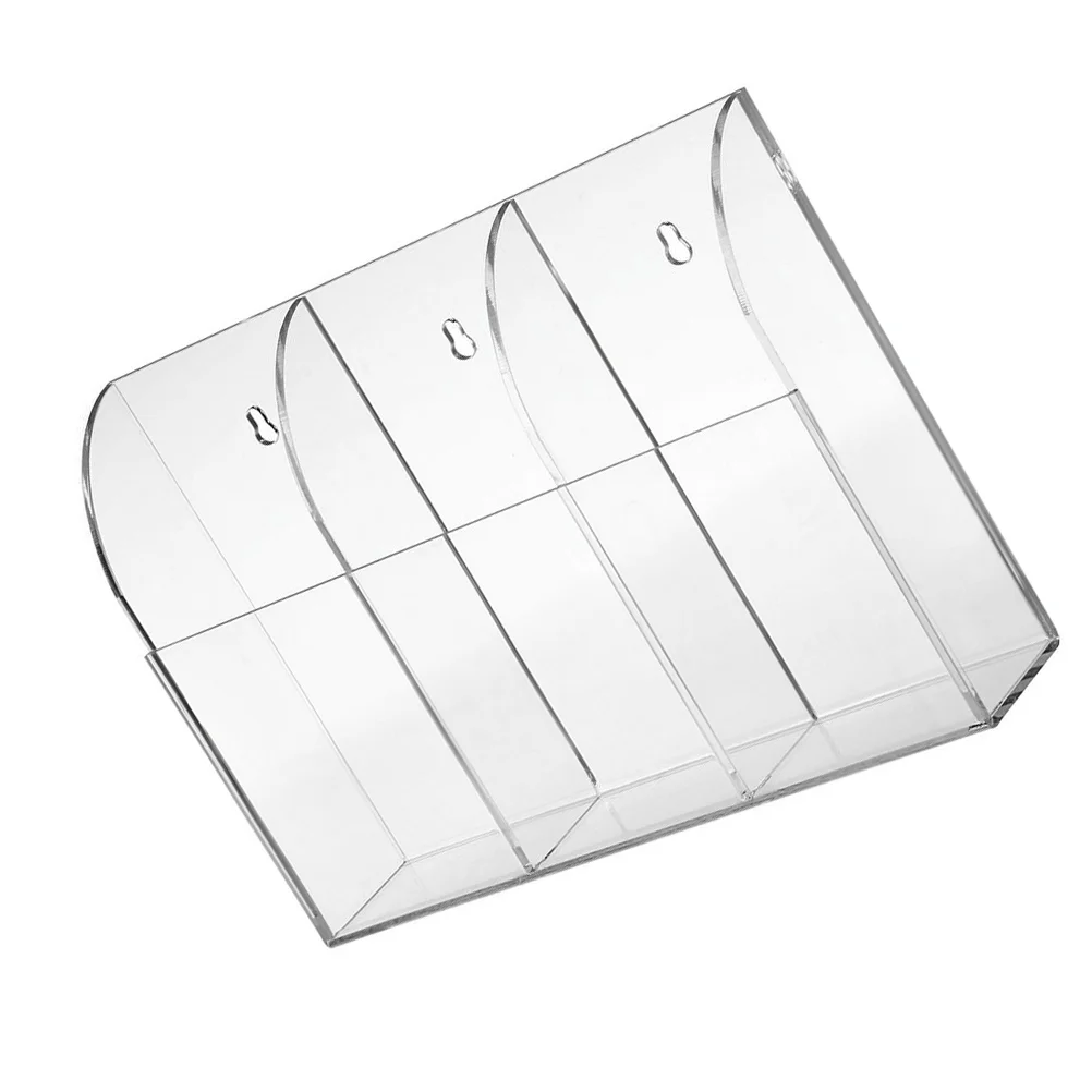 

Wall-mounted Remote Controller Rack Marker Pen Sundries Holder (Transparent)