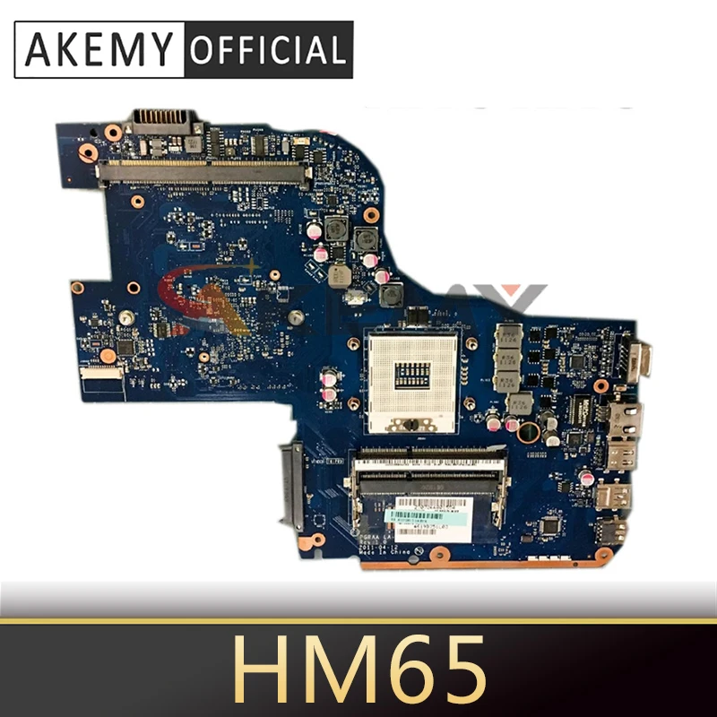 

Akemy PGRAA LA-7191P K000126510 для TOSHIBA Qosmio X770 X775 Материнская плата ноутбука HM65 DDR3 с графикой слот