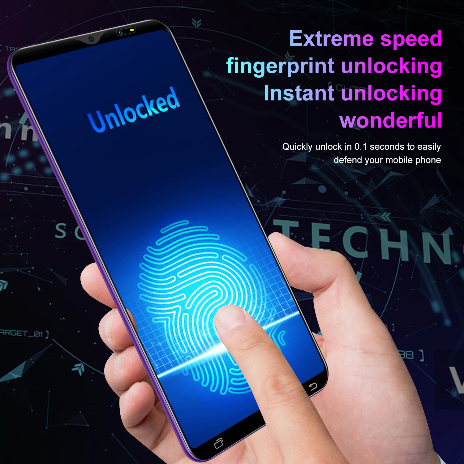 

X50 Smartphone Android 4GB+64GB 8MP+13MP Unlocked Cell Phones Face Unlock Dual SIM Push-Button Ultra-thin Smartphones