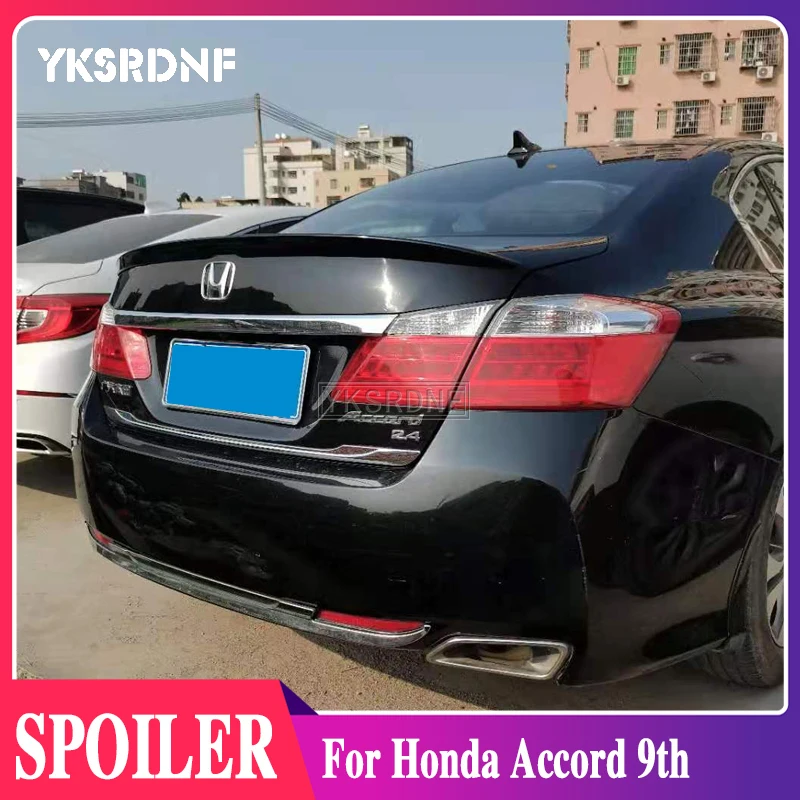 

YKSRDNF для Honda Accord 9th sedan 2014-2017 Высокое качество ABS Материал задний спойлер багажника