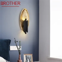 brother postmodern simple wall lights sconces creative lamp fixtures decorative for home living room