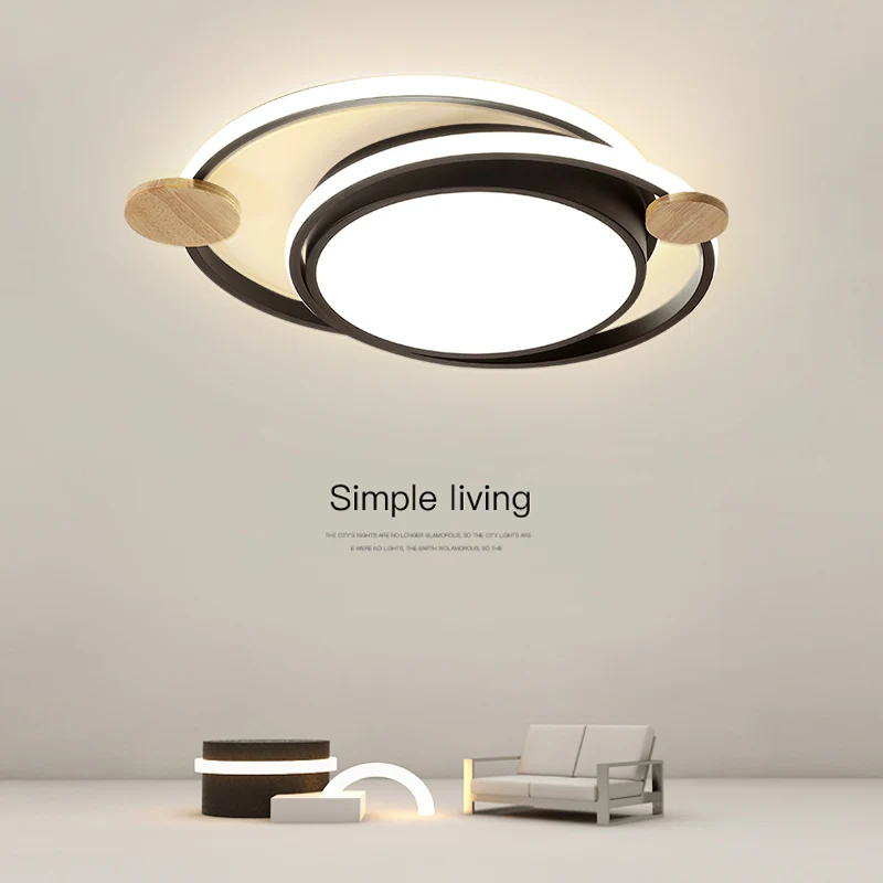 

Modern LED Ceiling Lamp For Living Room Bedroom Study Room White/Gray Ceiling Mount Deco Lamp AC85-265V with remote control