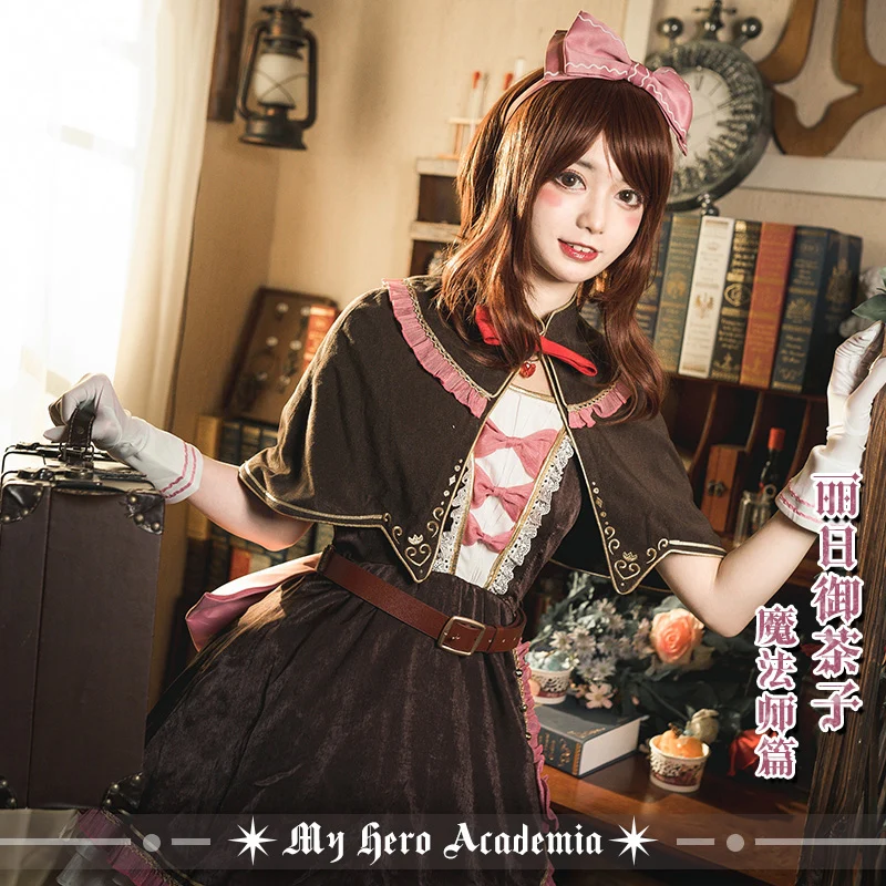 Аниме! Платье принцессы My Hero Academia Uraraka Ochaco элегантное милое униформа карнавальный