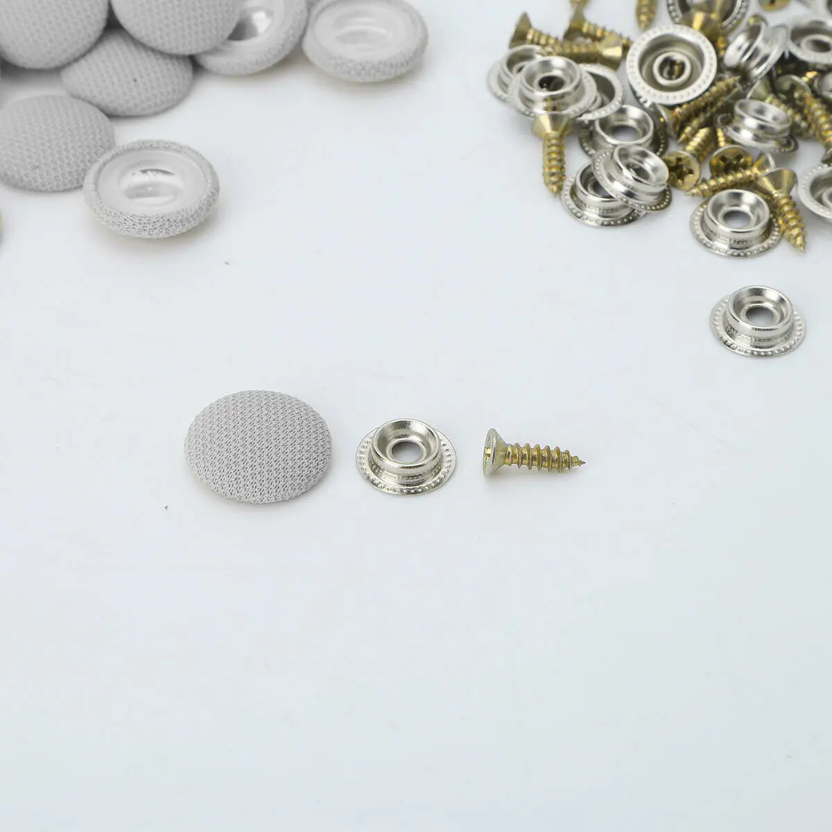 

60PCS Car Roof Snap Rivets With Screws Car Roof Repair Button (lattice Gray)