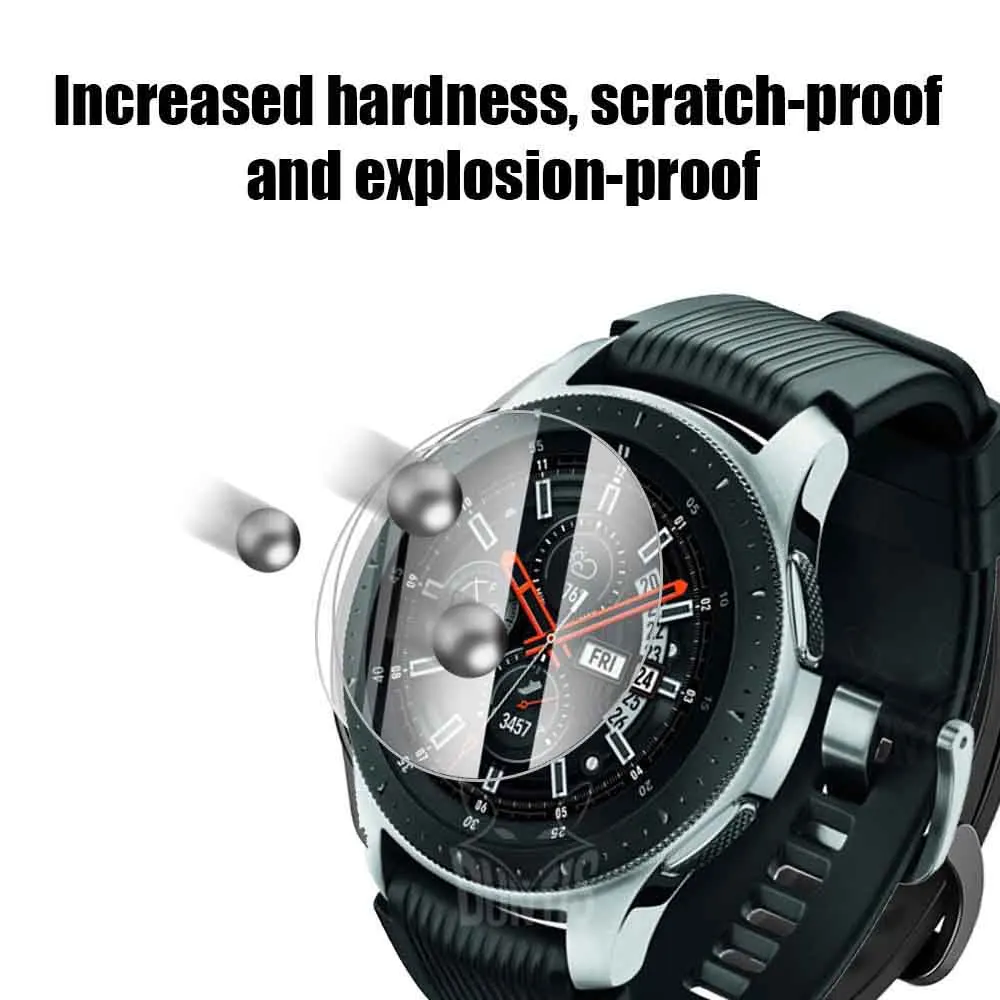 

Tempered Glass Screen Protector For Samsung Galaxy Watch SmartWatch 42mm 46mm Explosion-proof Anti-Scratch Transparent Film