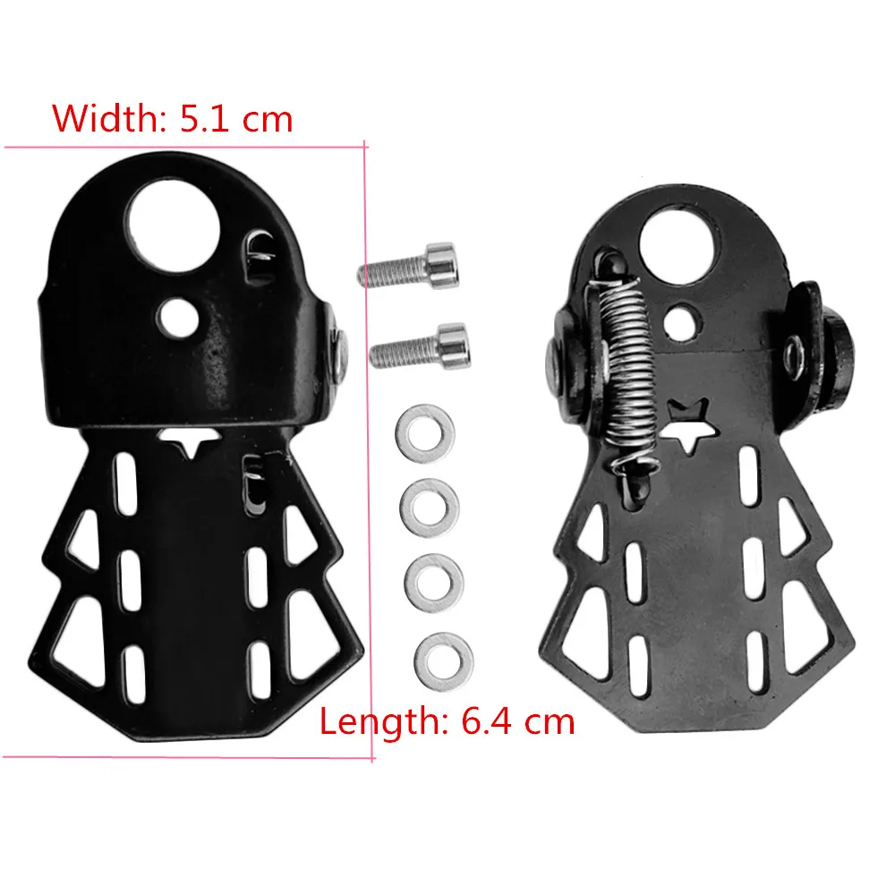 Пара задних педалей для горного велосипеда из нержавеющей стали утолщенные