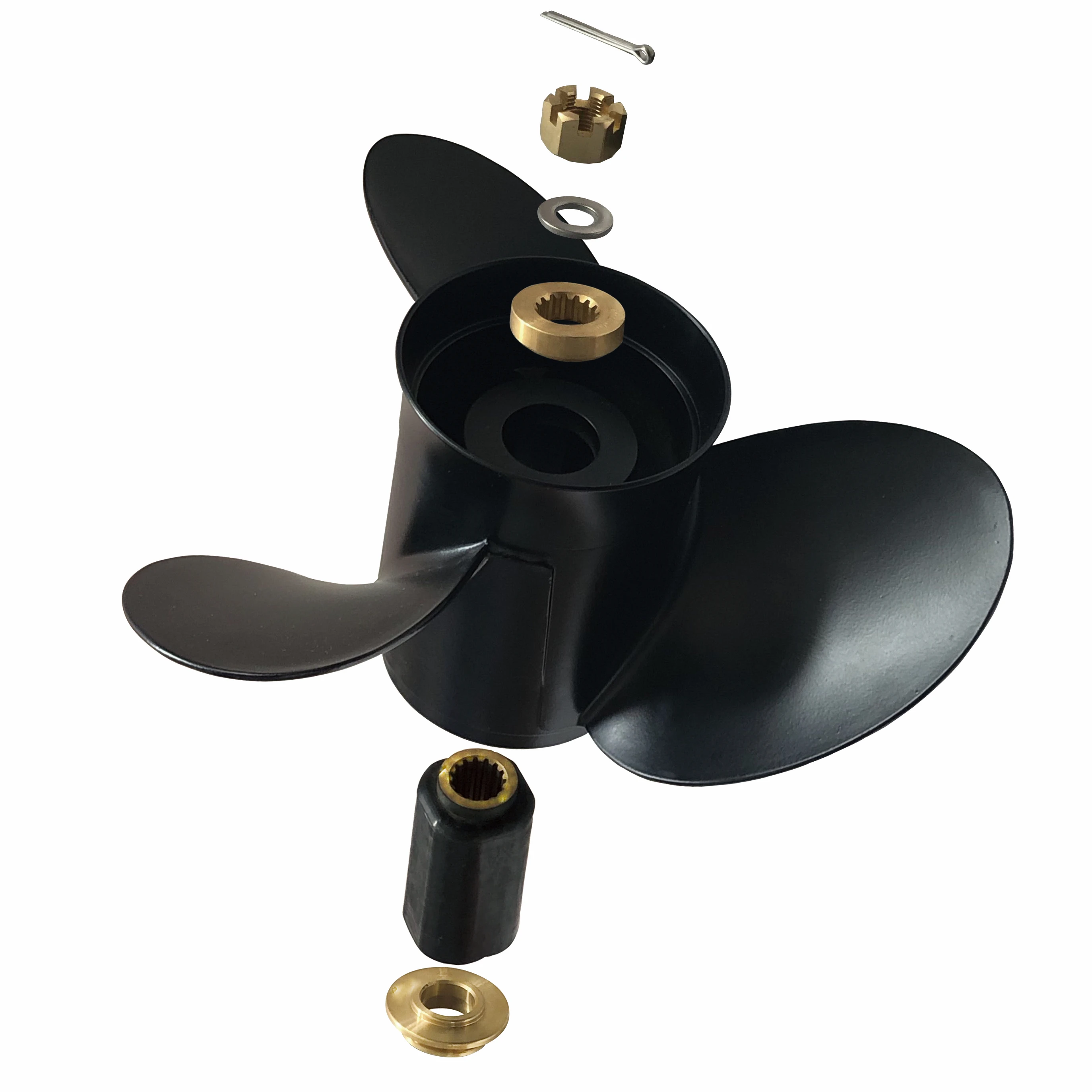 13 1/4x17 for Parsun aluminium propellers 15 teeth 50-130hp Interchangeable hub with hub kits boat accessories marine propellers