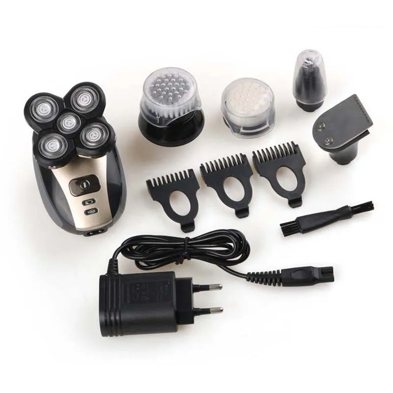 

5-In-1 Razor Man Rechargable Electric Shaver For Men Nose Trimmer Beard Waterproof Razor Machine For Shaving Five Blades