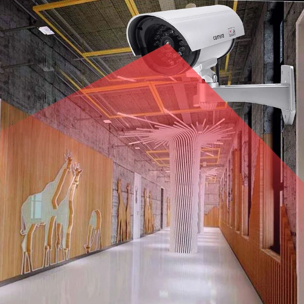 

Gun-type Automatic Sensor Light Simulation Camera Fake Video Surveillance Cameras Security Protection Supplies
