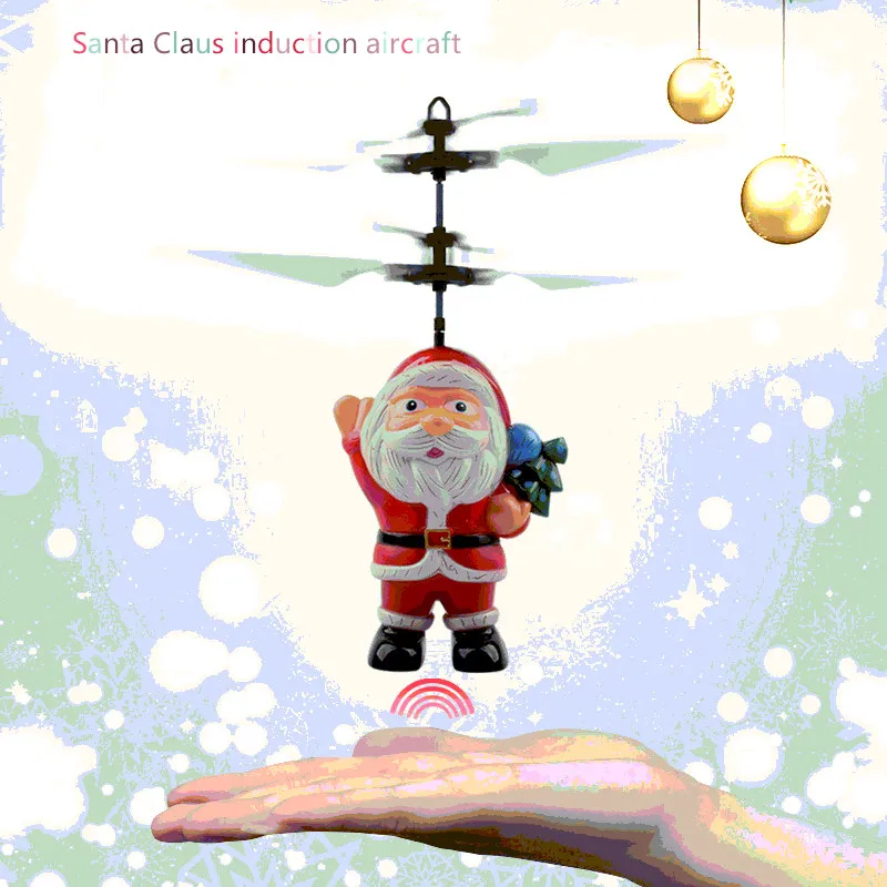 Рождественский подарок индукционный самолет Санта Клауса горячая Распродажа