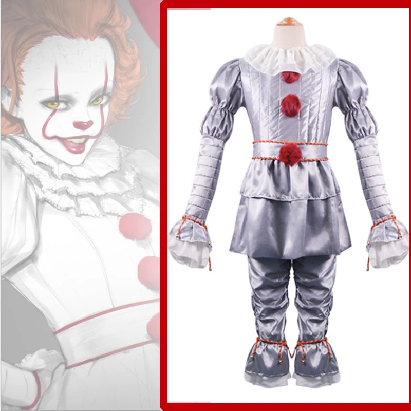 Костюмы для косплея из фильма Stephen King's It Pennywise|Костюмы фильмов и ТВ| |