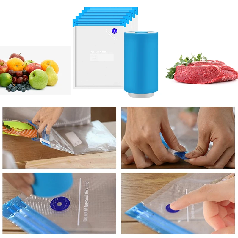 Мини USB Автоматический компрессионный вакуумный насос пищевой упаковщик зажим