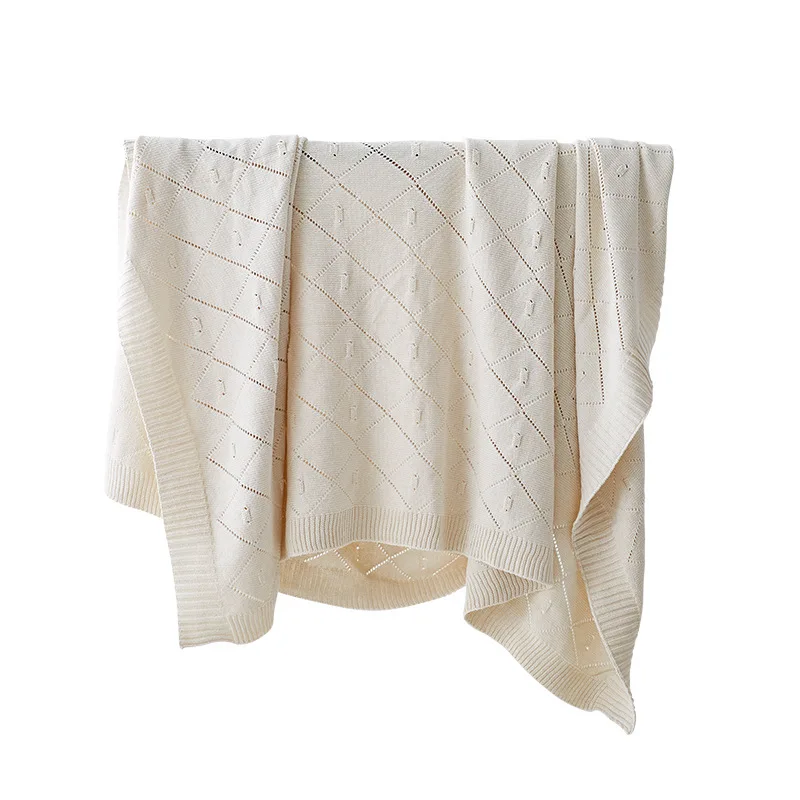 Новинка 3 цвета портативное покрывало в клетку супер мягкое вязаное одеяло для