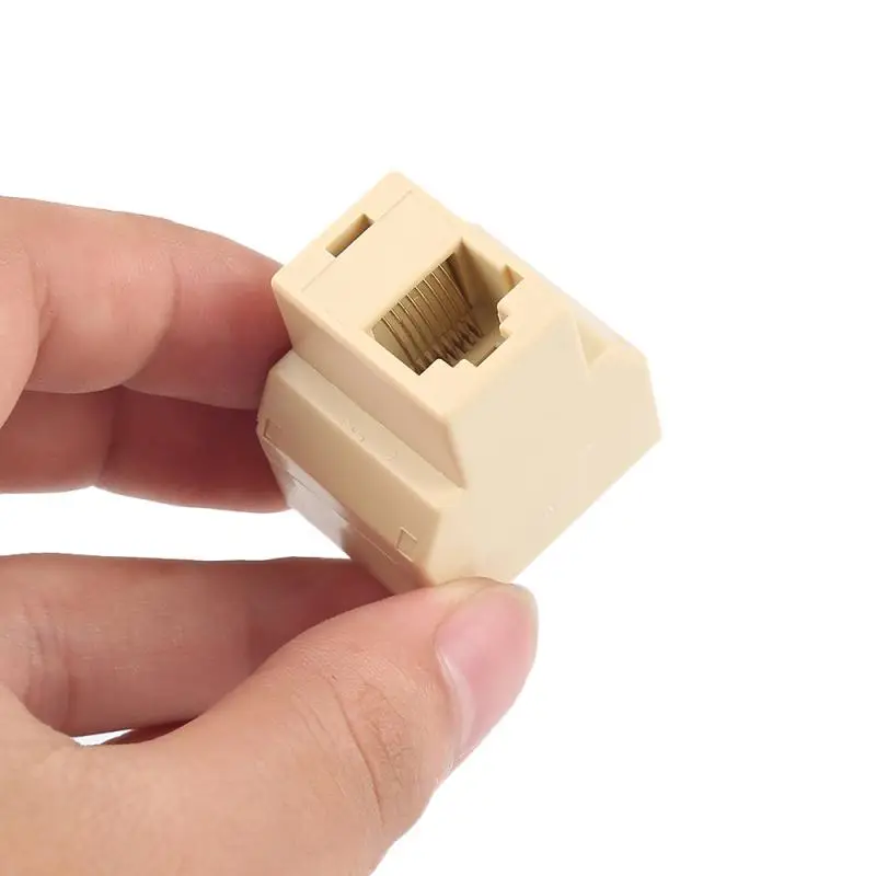

1 Pc RJ45 Splitter Adapter 1 To 2 Dual Female Port CAT5/6 LAN Ethernet Sockt Network Connections Splitter Adapter For PC Laptop