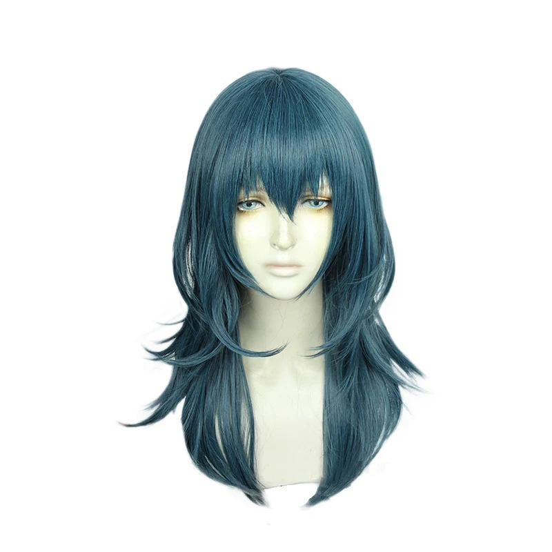 Fire Emblem: ThreeHouses Byleth Wig Cosplay Costume Heat Resistant Synthetic Hair Men Women Halloween Party Wigs + Wig Cap