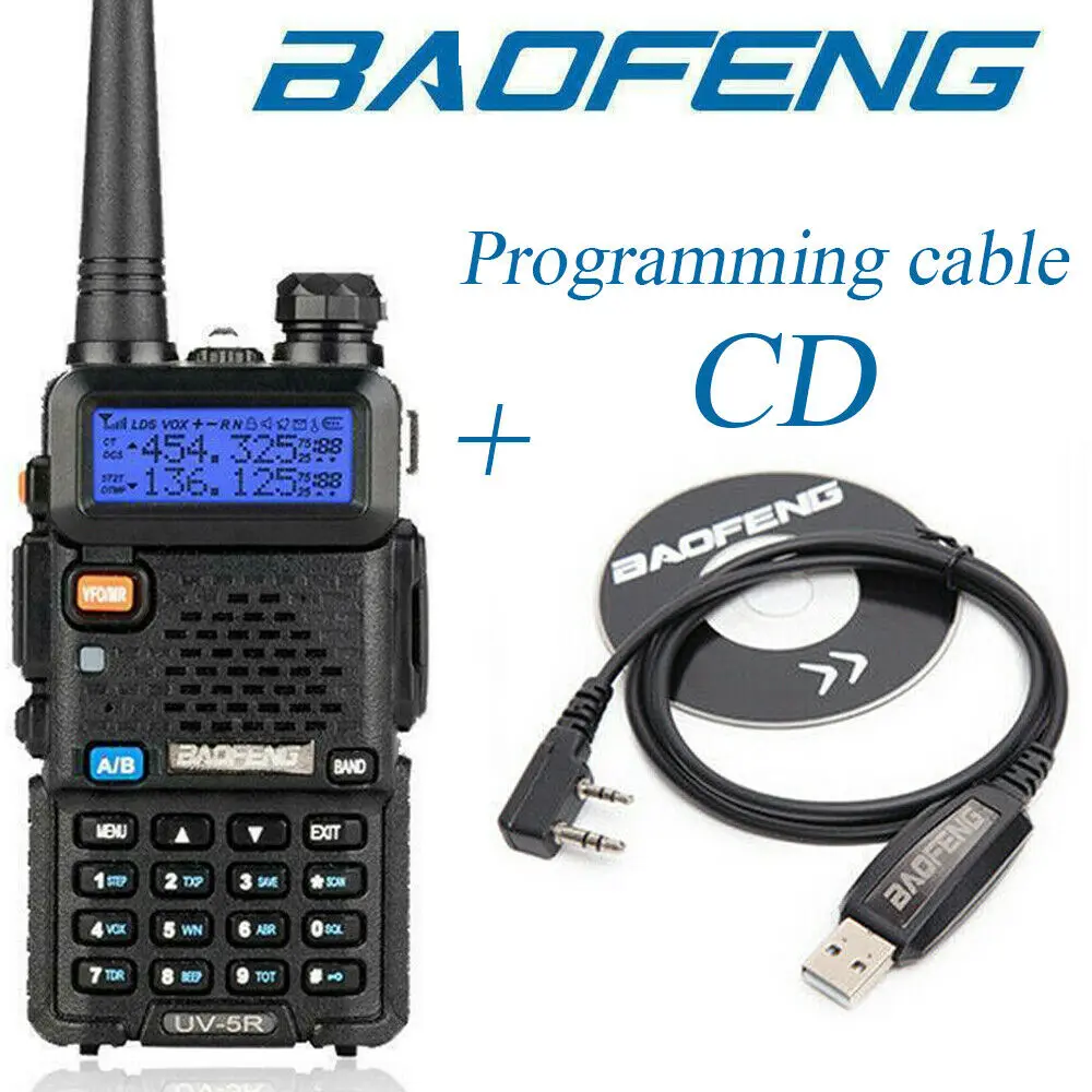 

Baofeng UV-5R двухстороннее радио СВЧ/УВЧ-трансивер Ham Walkie Talkie программа cable