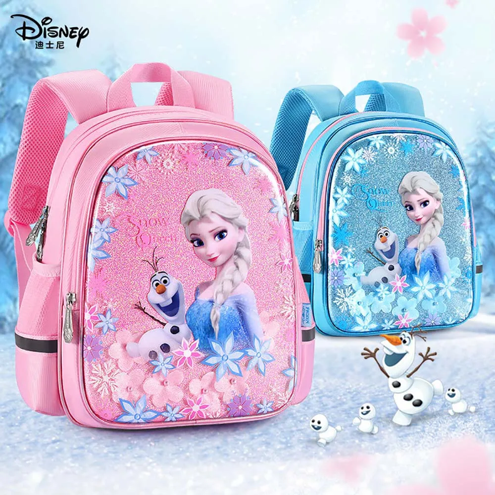 2021 школьный портфель Disney для детей дошкольного возраста, мальчиков и девочек, Замороженная Принцесса Айша для детей 5 лет, большой и средний ...