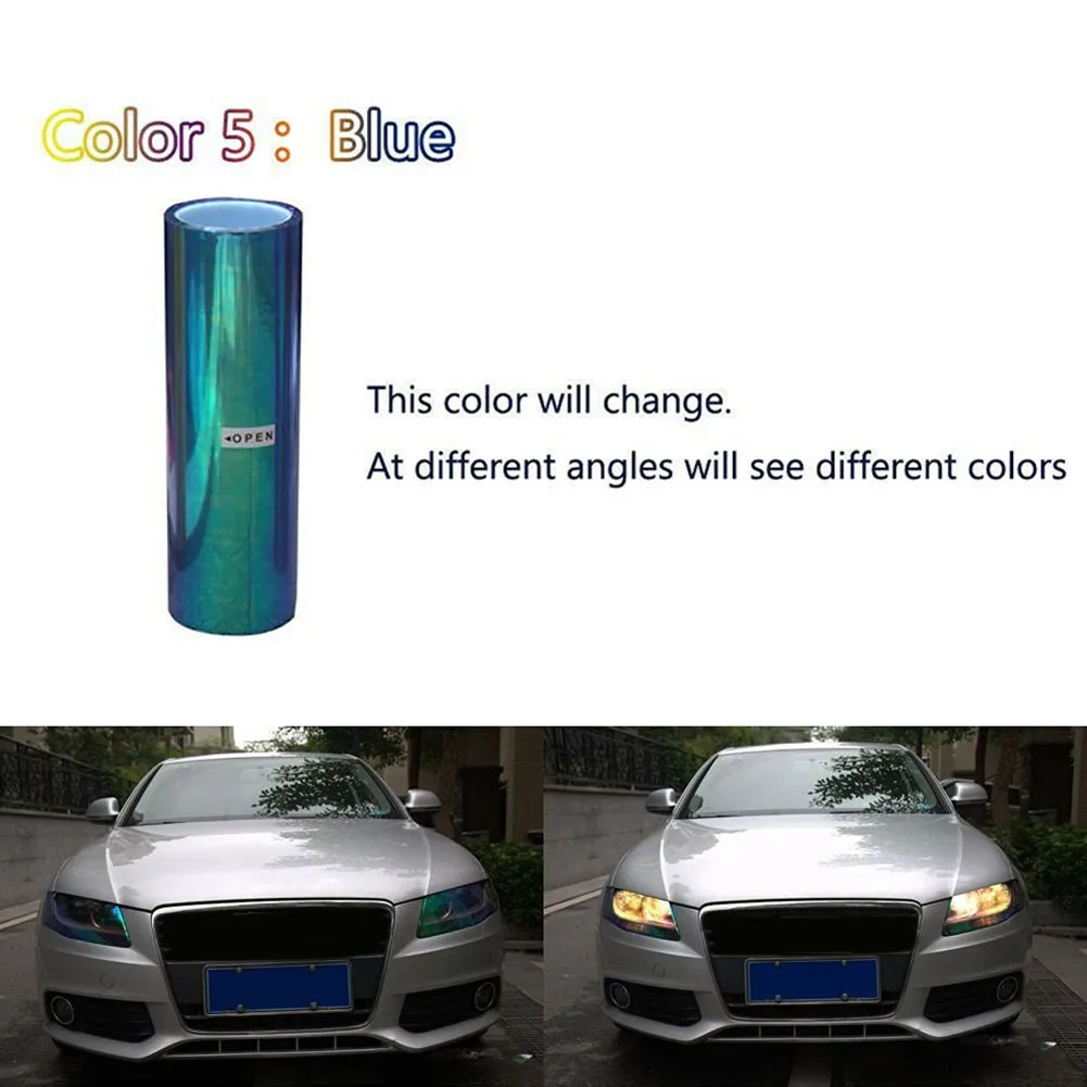

SUV Tint Film Symphony 12\"x78\" 200*30cm UV Protection Blue Vinyl Wrap