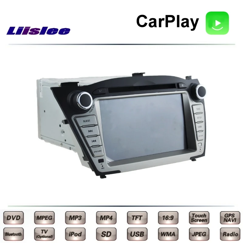 Для Hyundai ix35 Tucson ix 35 2009 ~ 2015 Автомобильный мультимедийный ТВ DVD GPS Радио Carplay
