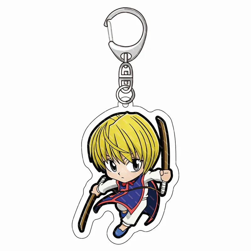 1 шт. милый аниме HUNTER X брелок для ключей фигурка Killua Zoldyck Kurapika Gon Freecss Косплей