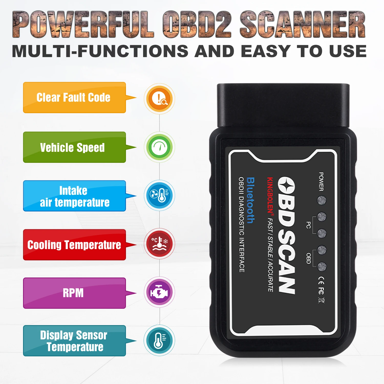 Новый сканер ELM327 V1.5 OBD2 PIC18F25K80 Bluetooth/Wi-Fi ELM 327 OBD ...