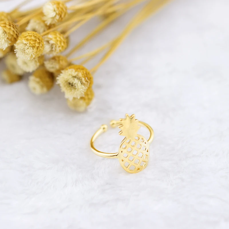 Минималистичное ювелирное изделие кольцо с ананасами Anillo 2019 лучший подарок