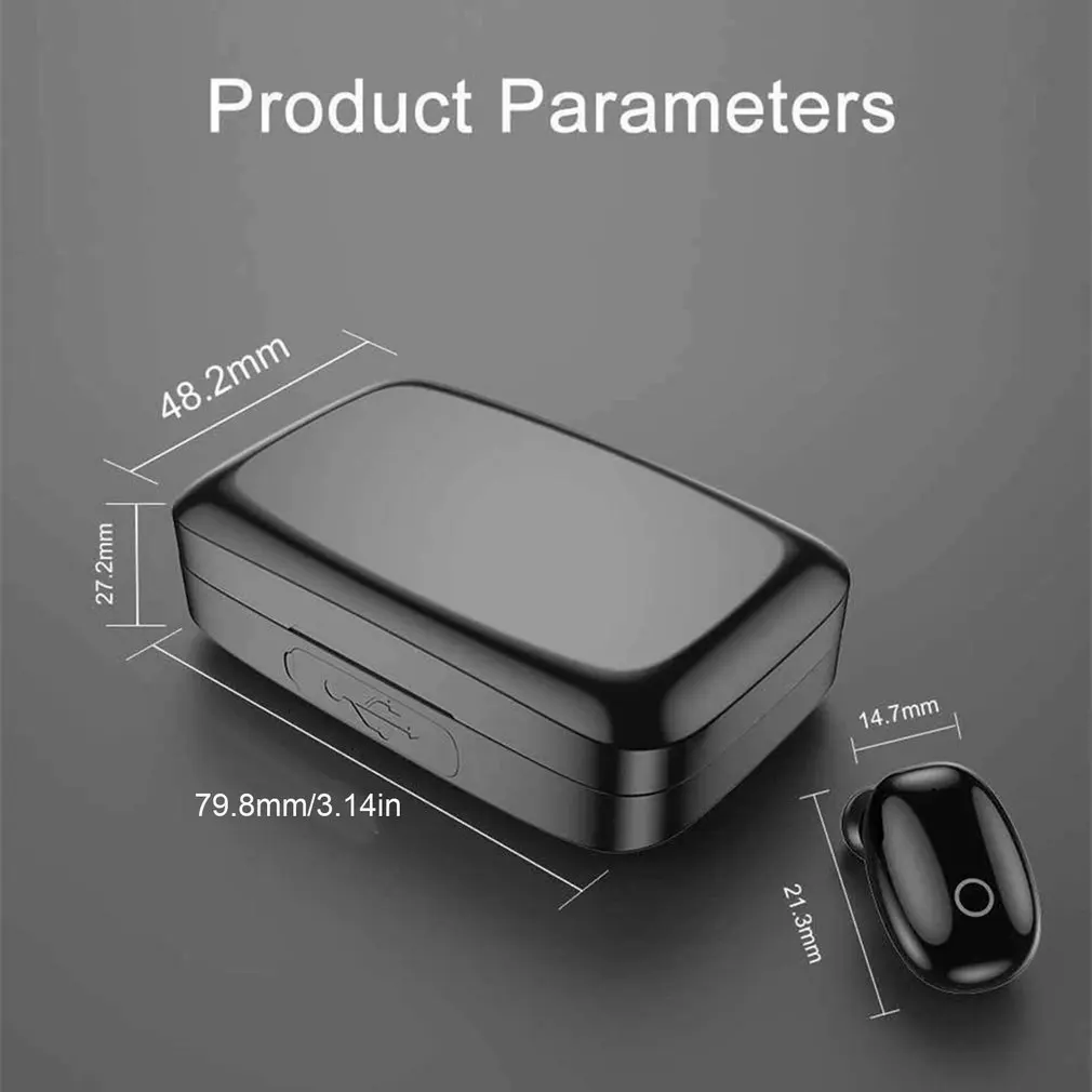 Беспроводные наушники A10S портативные мини-наушники с цифровым дисплеем