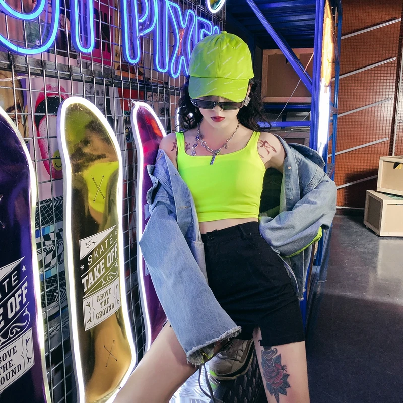 

Denim Jacket Women Spring And Autumn New Korean Cartoon Print Personality Zipper Stitching Long Sleeved Loose Denim Jacket