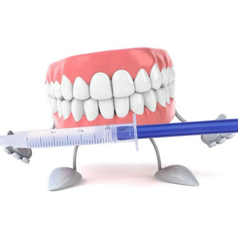 New Teeth Whitening Kit with led light 44% Peroxide Dental Bleaching System Oral Gel Tooth Whitener Equipment | Красота и здоровье