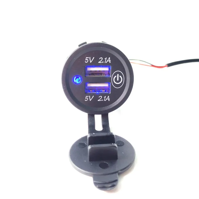 12 V 24 для автомобилей и мотоциклов двойной универсальное usb зарядное устройство