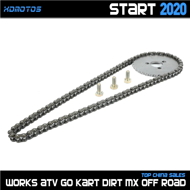 

Цепь синхронизации для мотоцикла, 90 звеньев, 32 т, зубчатая шестерня, Звездочка для Lifan 125 125cc 1p52мф, горизонтальный двигатель, запчасти для крос...