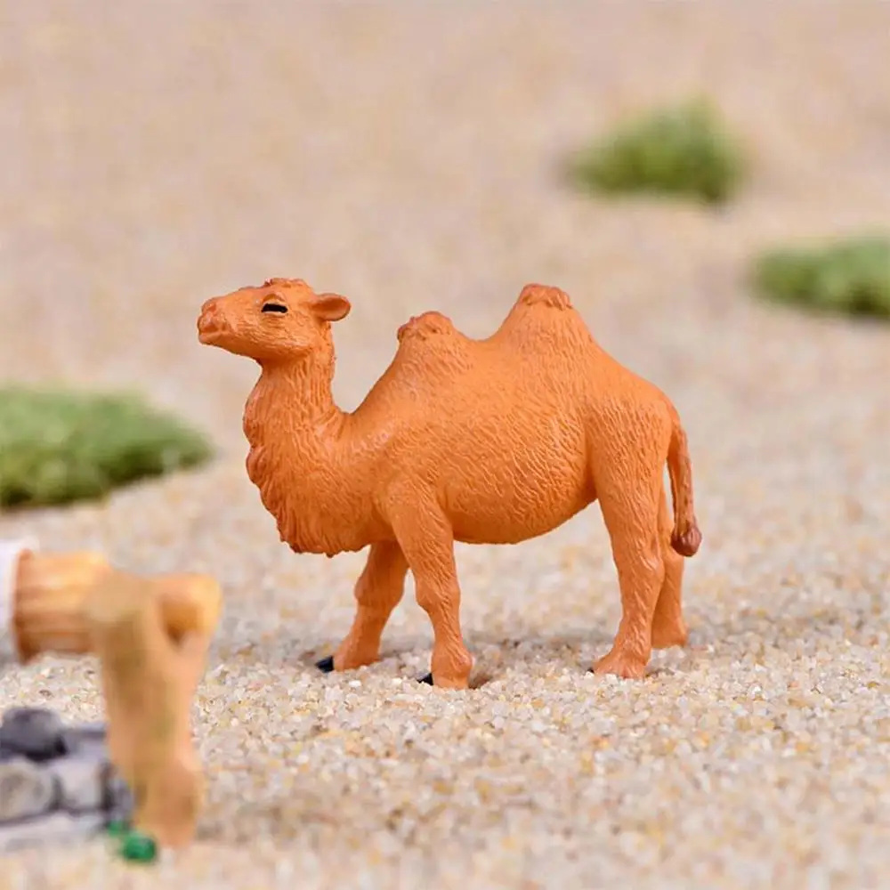 

2pcs Camel Desert Ornament Model Figurine Home Glass Decor Miniature Craft Garden Fairy Decoration DIY Accessories