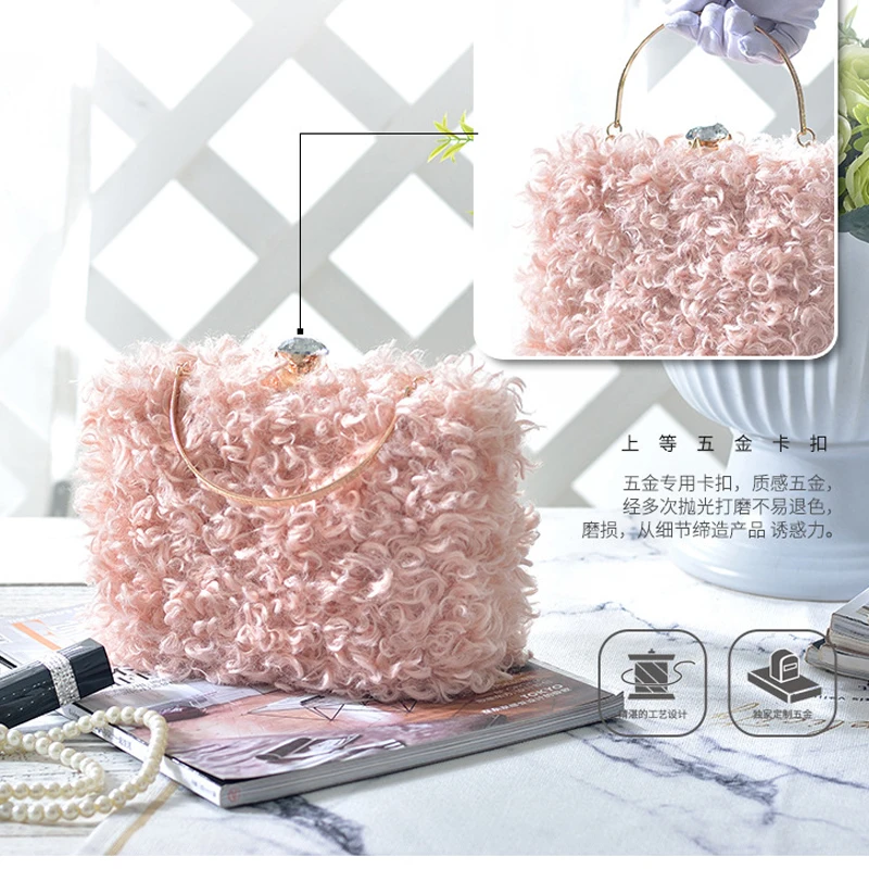 SEKUSA bolsa feminina женские вечерние сумки бархатные бриллианты кошелек женский 2019