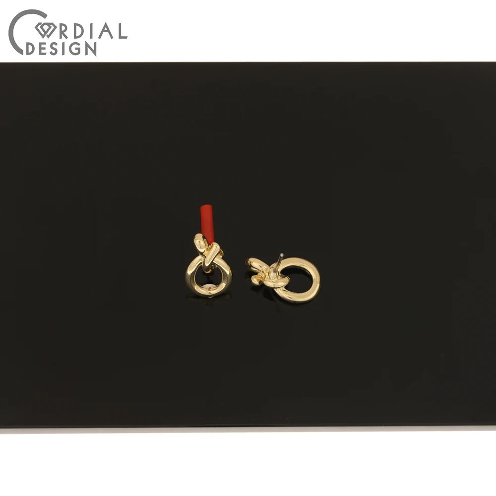 

Cordial Design 100Pcs 10*16MM Jewelry Accessories/Knot Shape/DIY Making/Hand Made/Jewelry Findings & Components/Earrings Stud