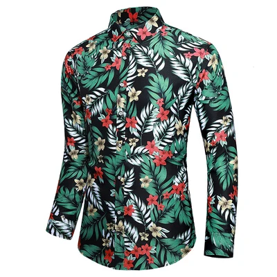6XL 7XL повседневная мужская рубашка, осень, Новое поступление, индивидуальная, с принтом, с длинным рукавом, рубашки для мужчин, s, модная, большой размер, деловая, Офисная рубашка - Цвет: 12 C630