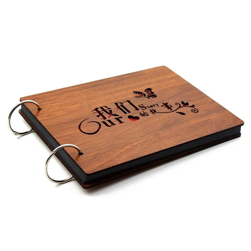 Альбом для фотографий сделай сам самоклеящаяся книга с черными страницами