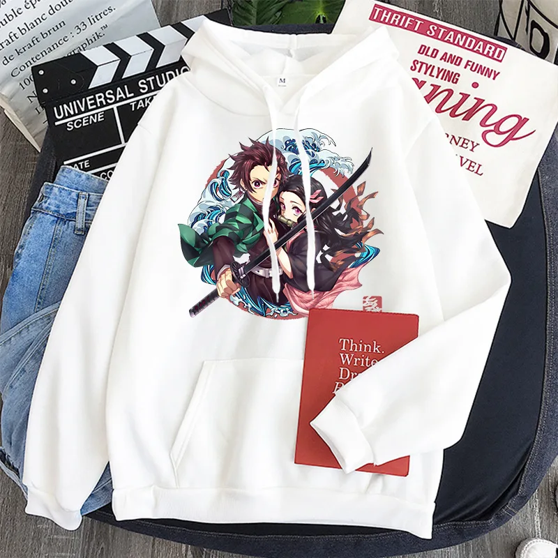 

Autumn/winter Kimetsu no Yaiba new demon killer candy color hoodie Korean loose print coat