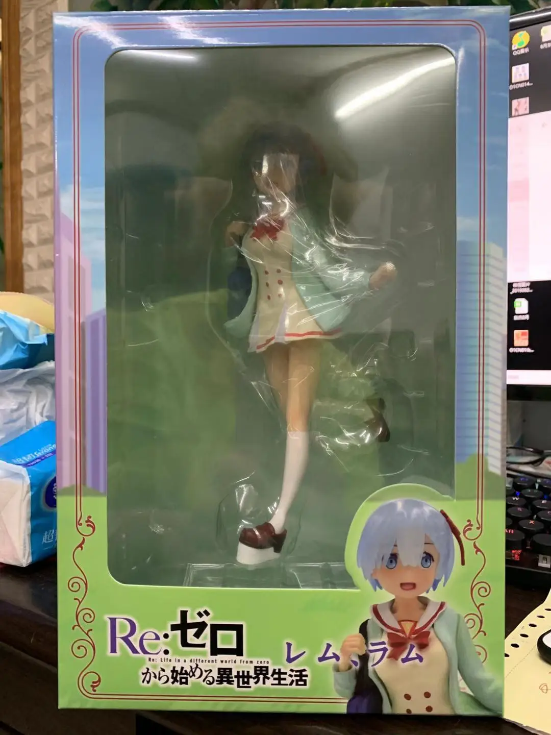 Новое поступление Re: жизнь в другом мире от Zero Rem Ram Bunny версия модели ПВХ 30 см на коленях Аниме Фигурка коллекционная игрушка